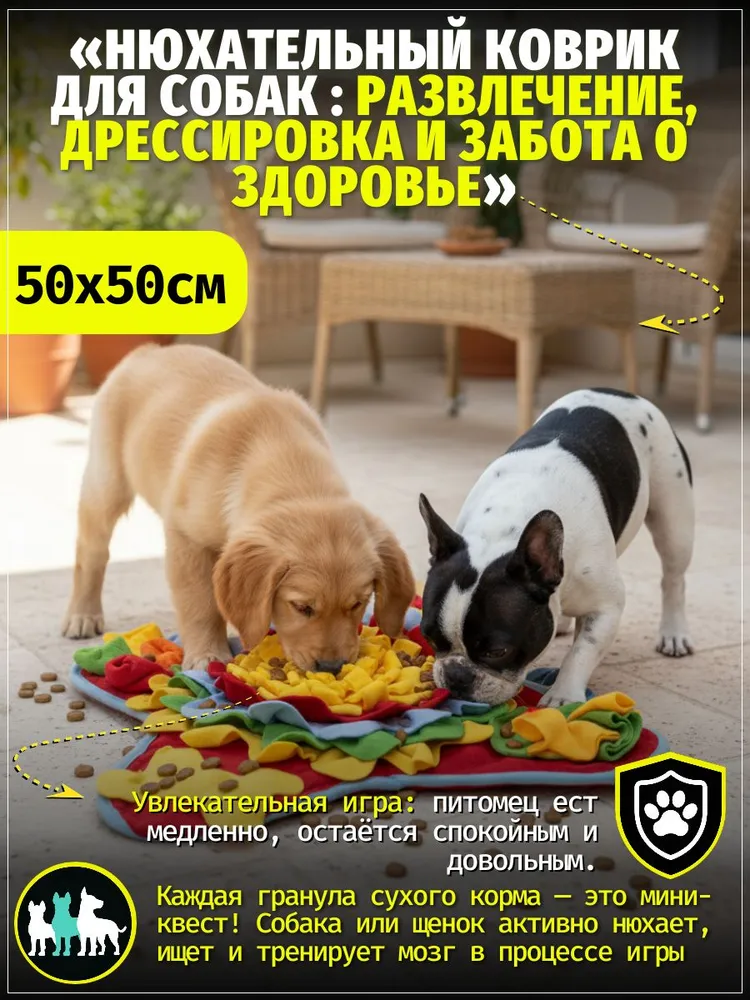 Коврик нюхательный 50*50 