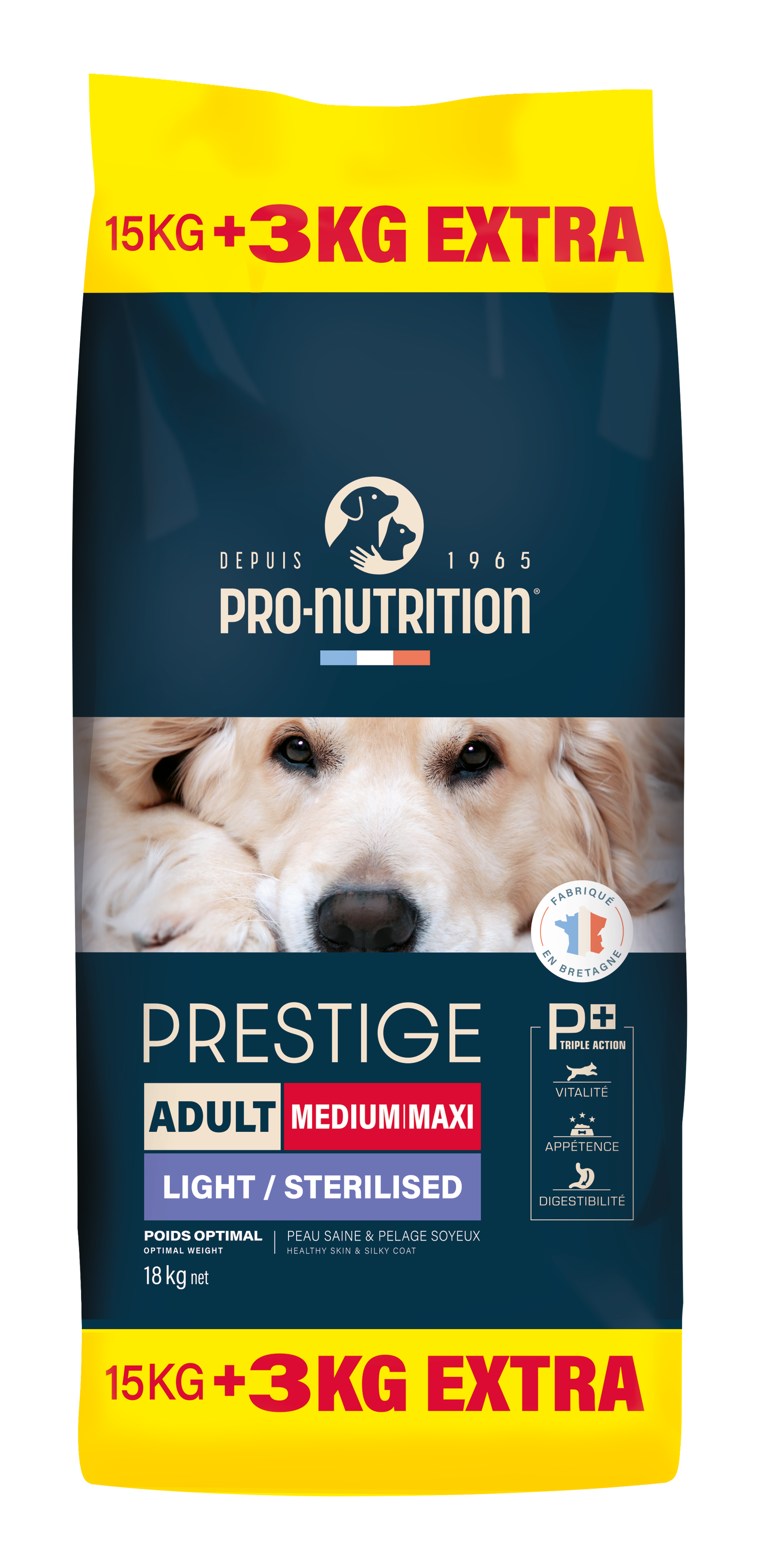 Сухой корм для собак Prestige Adult Medium & Maxi Light/Sterilized (15+3кг)