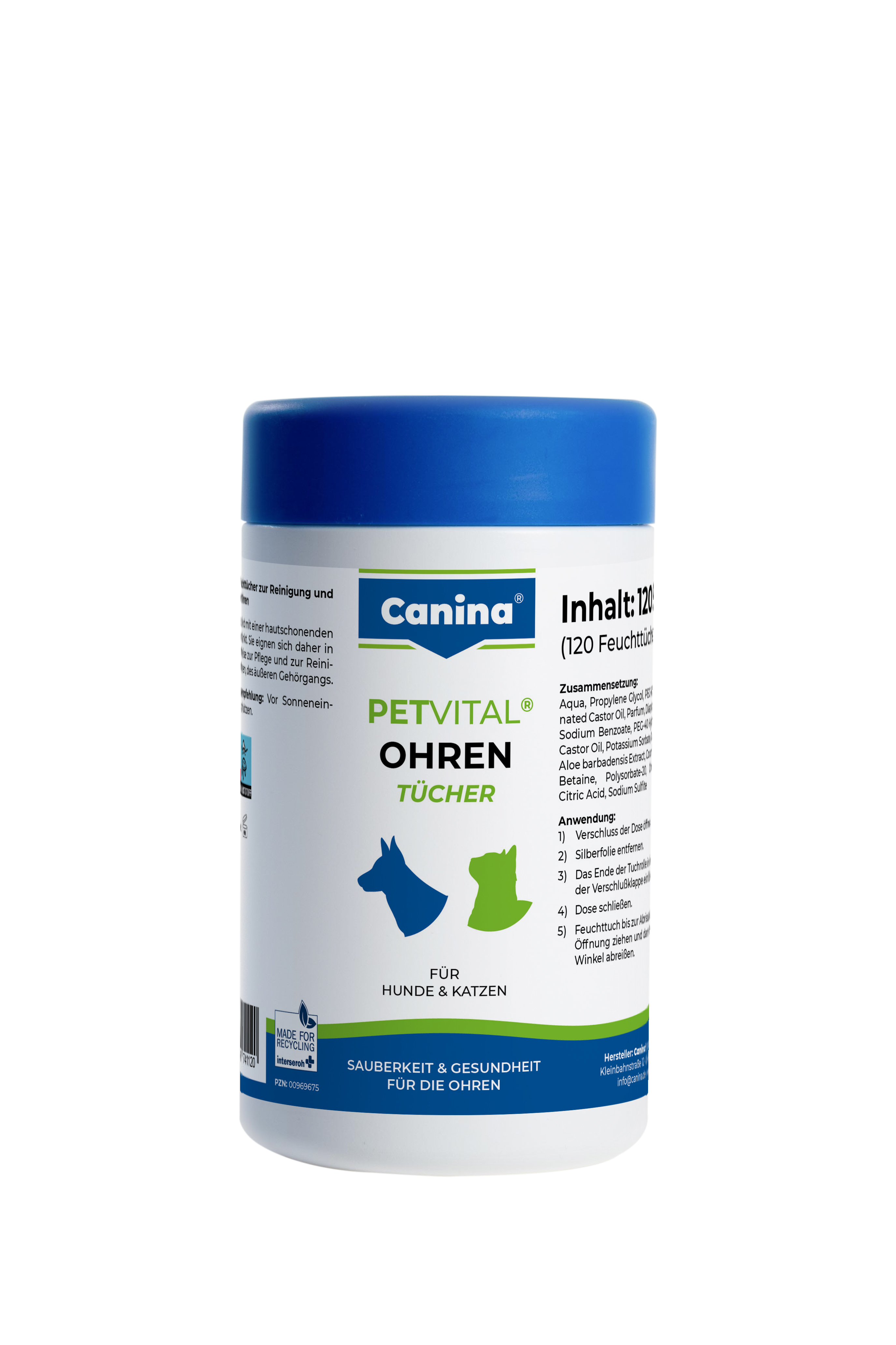 Canina Petvital Ohrentucher