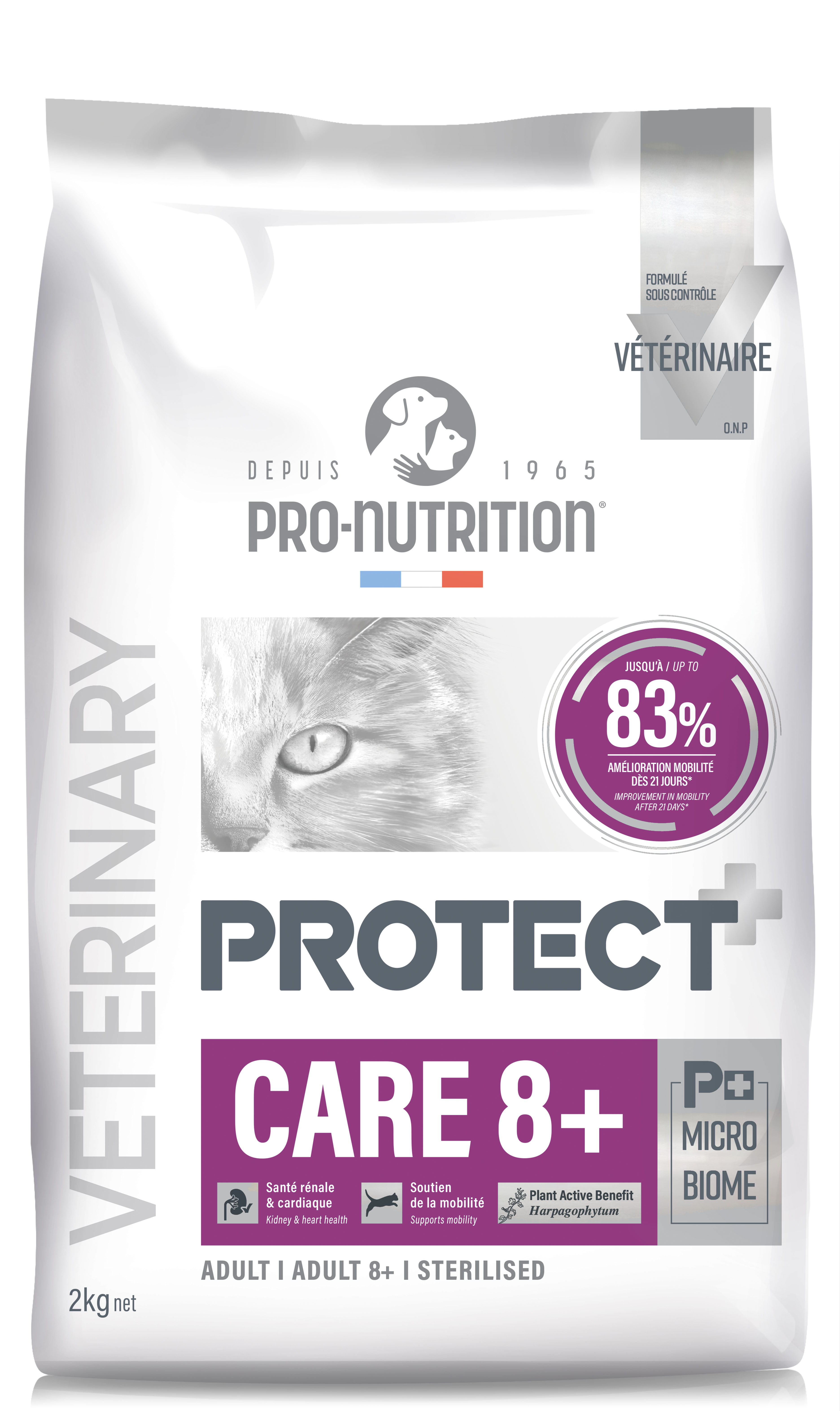 Сухой корм для кошек NEW Pro-Nutrition Protect Care 8+ (2 кг)